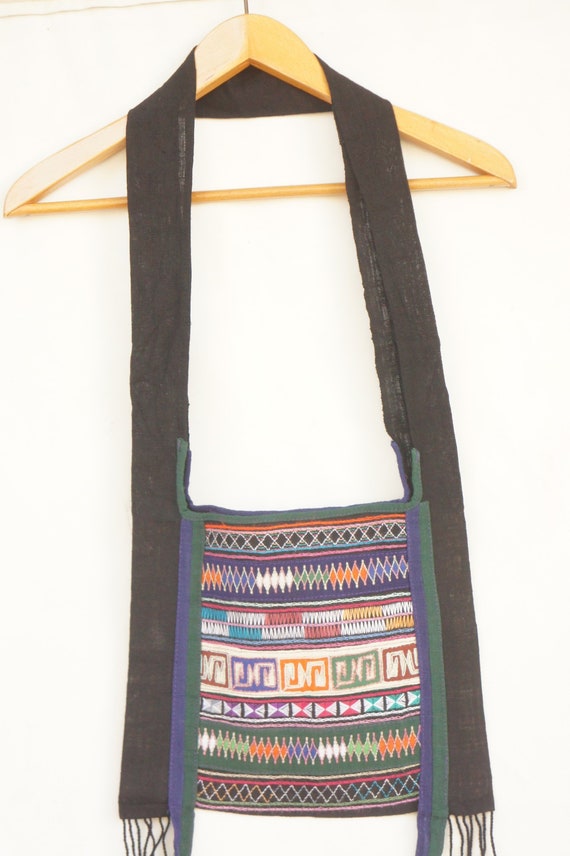 Vintage Tribal Embroidered Guatemalan Shoulder Bag