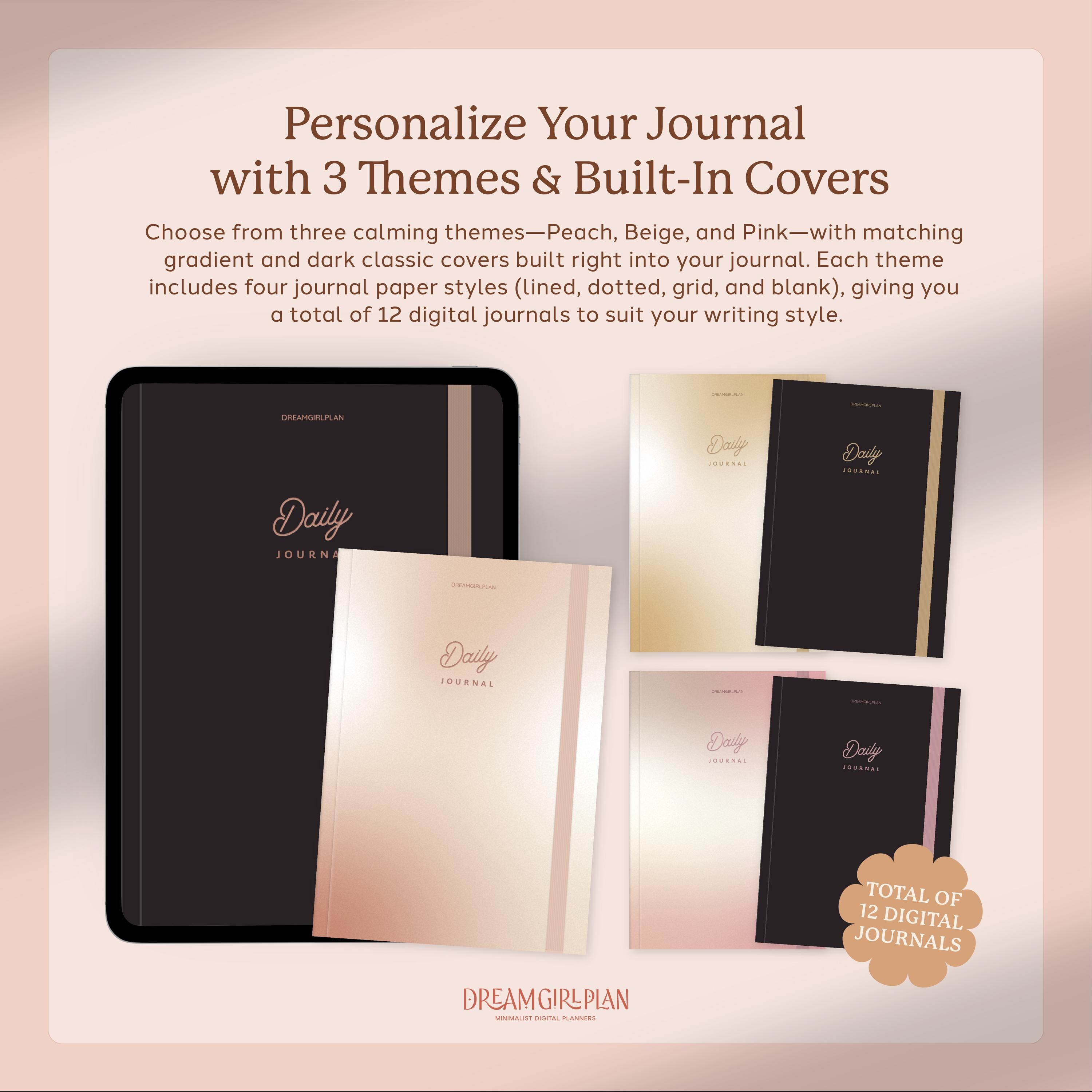 Daily Digital Journal, Goodnotes Journal, Minimalist Journal ...