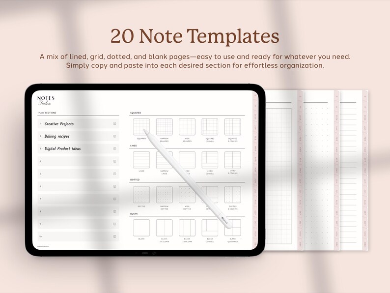Pianificatore digitale 2026, pianificatore settimanale, pianificatore minimalista 2026, pianificatore semplice, pianificatore Goodnotes, modello di pianificatore Ipad, pianificatore paesaggistico immagine 9