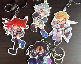 Gachiakuta 3.5in wooden charms, enjin, rudo, riyo and jabber (more characters coming eventually!)