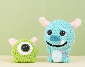 Crochet Monster Patterns, Amigurumi Monsters, Amigurumi Patterns, Quirky Crochet Monster Pattern Pack, Crochet Monsters, Crochet Patterns