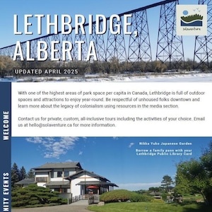 Lethbridge, Alberta: Guía de viaje y mapa interactivo de Lethbridge y el suroeste de Alberta, Canadá