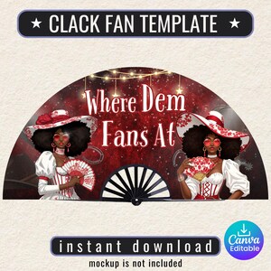 Clack Fan Template, Where Them Fans at Clack Fan Template, Cowgirl Fan Template, Western Clack Fan Design,Chinese Click Fan Png