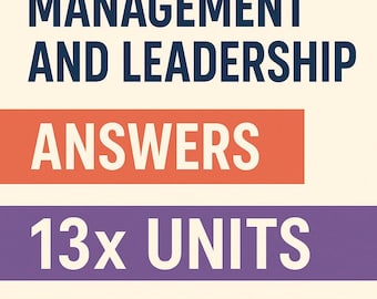 NVQ Level 5 management- en leiderschapsdiploma: 13 voltooide eenheden (digitale download)