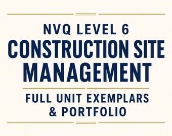 NVQ Niveau 6 Studiegids Bouwplaatsmanagement (digitale download)