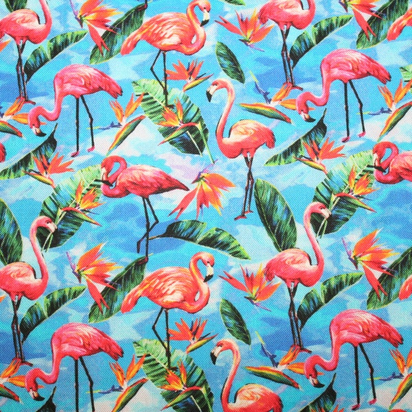 Flamingo Fabric Etsy