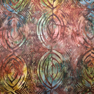 Gorgeous Brown with Other Natural Tones Batik ~ &quot;BAKARI&quot; Collection ~ AUTUMN Color ~High Quality R Kaufman Batik