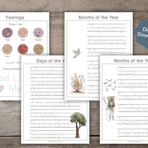 Montessori-style Christian preschool binder with laminated dry erase pages for endless learning and Bible-based fun. Includes name personalization and activities that support early education and faith formation.