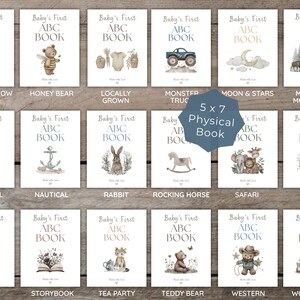Baby shower ABC coloring book activity with adorable animals and space for guests to write prayers or messages for baby. Perfect keepsake gift.