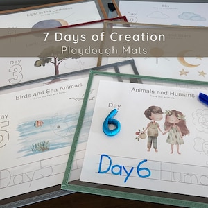 Days of Creation Playdough Mats: Christian Sensory Activity (Digital Download)