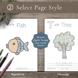ABC animals baby shower coloring book—fun guest activity and sweet memory book with room for messages or blessings for baby.