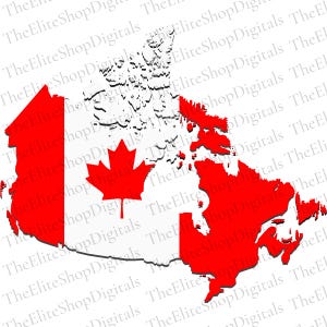 Canada Map Digital Download, Canada&#39;s Map Svg, Pdf, Png, Jpg File, Canadian Map Printable, Instant Download