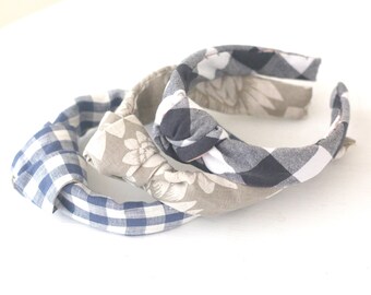 Top Knot Fabric Headband natural fabrics