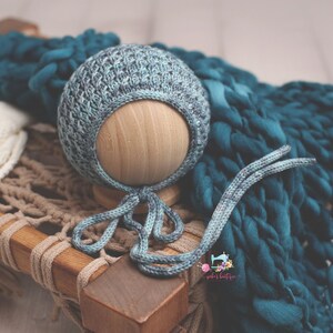 Knitting Pattern, Knit PDF Pattern, Newborn Hat Pattern, PHOTO shoot prop, Knit, Tutorial, PDF, Newborn hat, Waverly Bonnet image 6