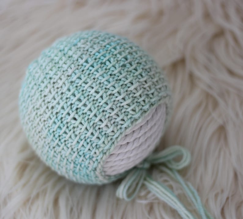 Tutorial Knit PDF Pattern Knit PDF Newborn hat PHOTO shoot prop Newborn Hat Pattern Knitting Pattern Reversible Charlie Bonnet