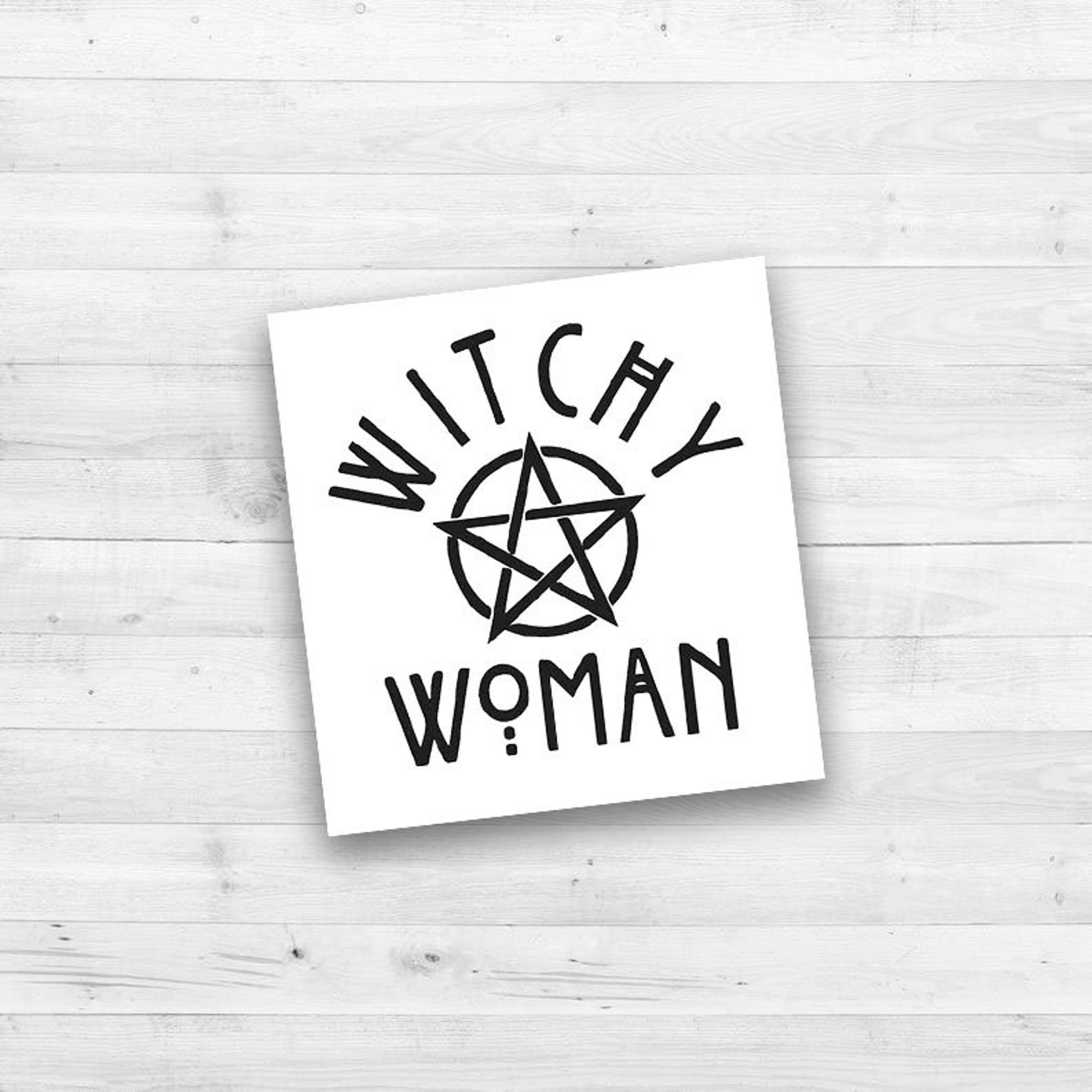 Witchy Woman Halloween vinyl decal Etsy