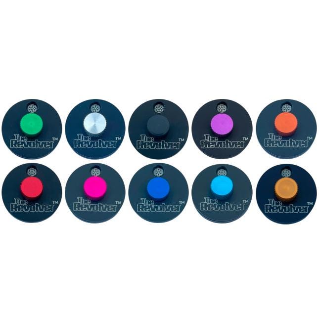 The Revolver ™ v3 Discreet Preportioned Powdered Nasal Snuff Dispenser Box Bottle • 10 Color Choices