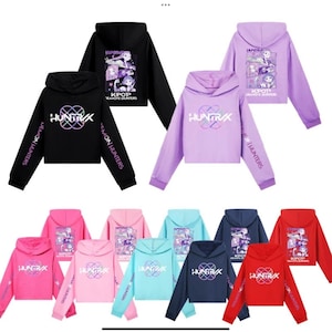 KPOP Demon Hunter Hoodie for Girls | Kids HUNTRX Hoody Sweatshirt Pullover Jumper | K-Pop Fan Gift Top