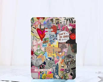 Music Art Collage Kindle-hoesje Paperwhite 1/2/3/4/5, Kindle Paperwhite 11e hoesje, Kindle-hoesje 7" Colorsoft 2024-hoesje, Kindle 2019/2022