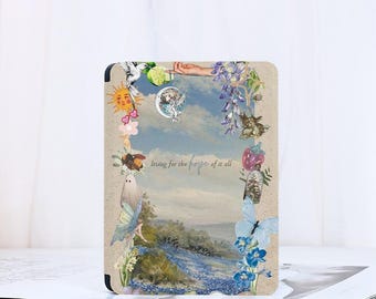 Landscape Art Ledger Kindle Case With Hand Strap Kindle Paperwhite 12th/11th Case, Kindle 12/11/10, Kindle 2024, Kindle 2019/2022 Case