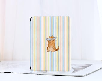 Étui pour Kindle Stripe Kitten, Paperwhite pour Kindle, 12e/10e/11e Étui pour Kindle, Paperwhite, 1/2/3/4/5, Couverture pour Kindle Paperwhite pour Kobo Clara