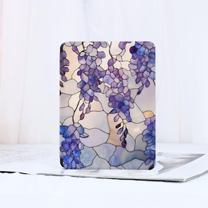 Funda para Kindle con textura de vidrio morado, Kindle Scribe Paperwhite 5.º, Kindle Paperwhite 11.º, Kindle 7", Colorsoft 2024, Kindle 2022