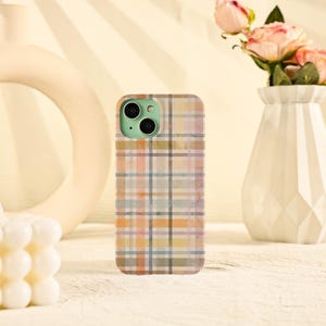 Colorful Plaid iPhone Case for iPhone Air 17 16 15 14 13 12 11 Pro Max 17e 15 14 Plus Mini iPhone X XS XR SE Tough/Soft iPhone Cover