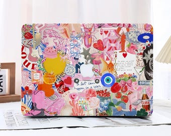 Vintage Collage MacBook Case Cover for Air 13/15 Case Pro 13/14/16 Case MacBook 16 15 14 13 11 Inch Laptop M1 2022 M2 M3 2024 M4 A3114 Cover