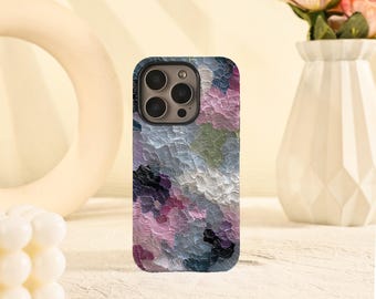 Funda con pintura de ondas de colores para iPhone Air, iPhone 17, 16, 15, 14, 13, 12 y 11, iPhone Pro/Pro Max, iPhone Mini, XR, XS MAX