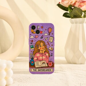 Tarot Aesthetic The Daydreamer Girl iPhone Case for iPhone Air 17 16 15 14 13 12 Pro Max 16e 15 14 Plus Mini iPhone XS XR SE Tough/Soft