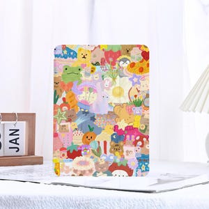 Cartoon Animal Ledger iPad Case iPad Air Case iPad Pro Case iPad 7/8/9 Case iPad 11/10 Gen iPad Pro 2024/2025 Case iPad Pro 11 12.9 13 Case