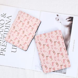Pink Cartoon Boots Kindle Case with Hand Strap for Paperwhite 12th/11th/10th Case Kindle 6&#39;&#39;/6.8&#39;&#39;/7&quot; Case All New Kindle 2022 2024