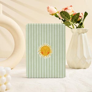 Green Striped Sun Kindle Case Kindle Scribe Paperwhite 5/6/7th Kindle Paperwhite 11th Case Kindle Case 7&quot; Colorsoft 2024 Case Kindle 2022