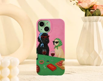 Vintage Puppy iPhone Case for iPhone Air 17 16 15 14 13 12 11 Pro Max 16e 15 14 Plus Mini iPhone X XS XR SE Tough/Soft iPhone Cover