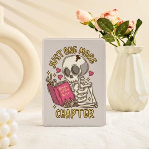 Skeleton Book Lover Kindle-hoesje Kindle Scribe Paperwhite 5/6/7e Kindle Paperwhite 11e hoesje Kindle-hoesje 7&quot; Colorsoft 2024-hoesje Kindle 2022