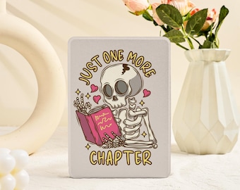 Skeleton Book Lover Kindle-hoesje Kindle Scribe Paperwhite 5/6/7e Kindle Paperwhite 11e hoesje Kindle-hoesje 7" Colorsoft 2024-hoesje Kindle 2022