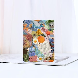 Colorful Collage Kindle Case Kindle Scribe with Hand Strap for Paperwhite 12th/11th/10th Case Kindle 6&#39;&#39;/6.8&#39;&#39;/7&quot; Case Kindle 2022 2024