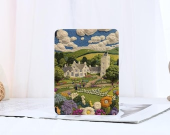 Capa para Kindle com impressão bordada Paperwhite 1/2/3/4/5 Kindle Paperwhite 12/11/10 Capa para Kindle 7" Colorsoft 2024 Capa para Kindle 2019/2022