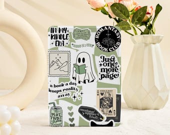 Custodia per Kindle Ghost Book Lover, custodia per Kindle Paperwhite, custodia per Kindle 12a/10a/11a generazione, cover per Paperwhite 1/2/3/4/5, custodia per Kobo Clara