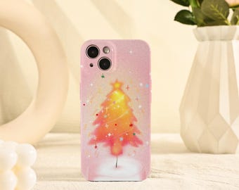 Funda navideña colorida para iPhone Air, iPhone 17, 16, 15, 14, 13, 12, 11, iPhone Pro/Pro Max, iPhone Mini, XR, XS Max