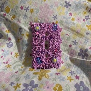 Fake Cake Light Switch Cover - Purple