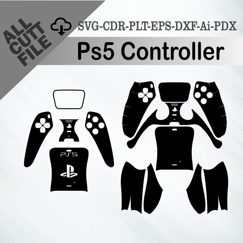 Ps5 Controller Template - Etsy