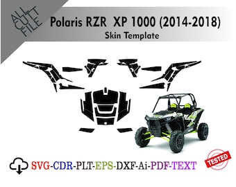 Polaris RZR  XP 1000 (2014-2018) Skin Vector Templete File Skin Die Cut Layout Graphic