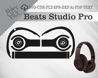 Archivo de plantilla vectorial de diseño de piel para Beats Studio Pro