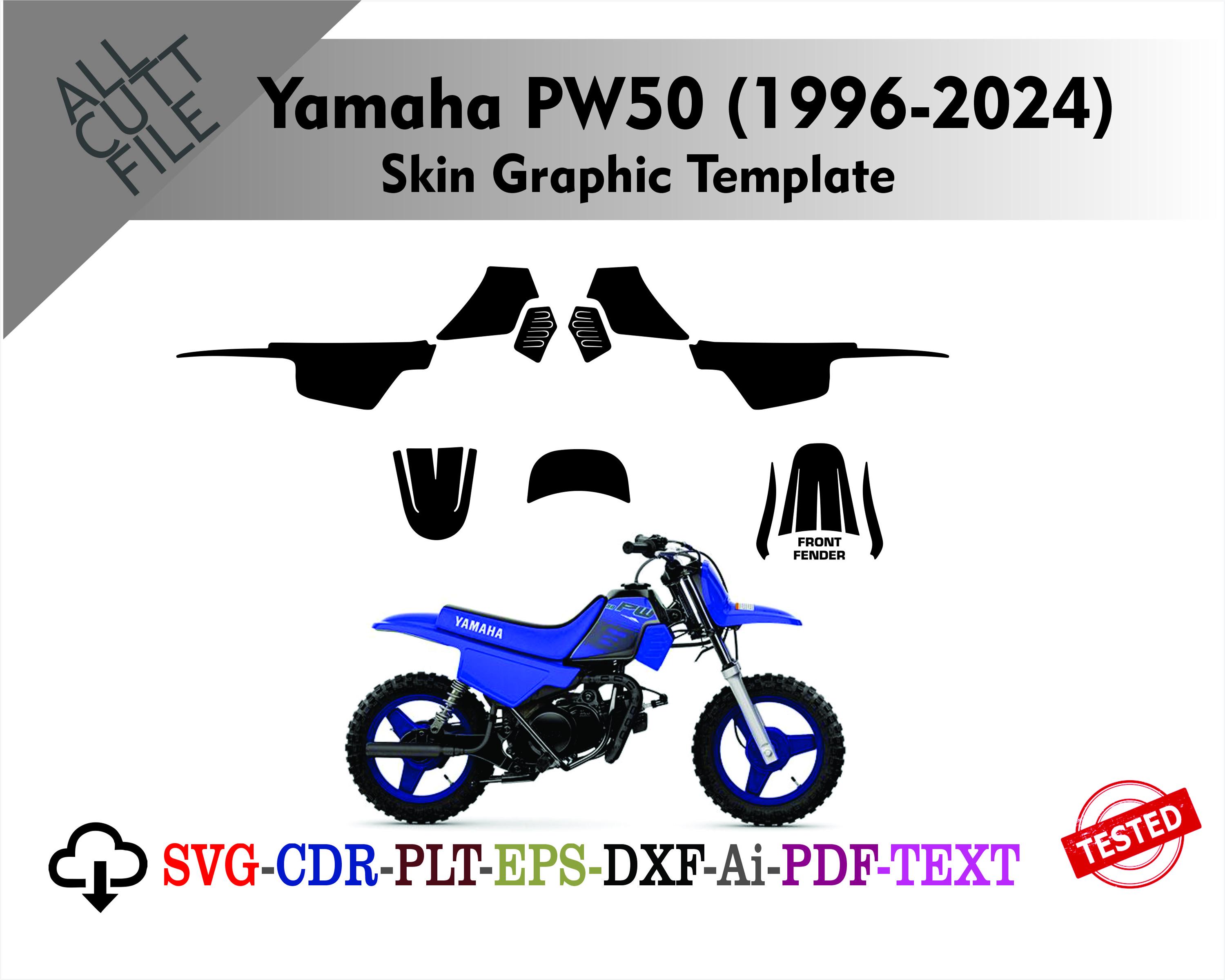 ヤマハ PW50 (1996-2024) スキン ベクター テンプレート ファイル 