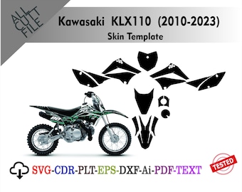 KAWASAKI NINJA ZX-6R 2019-2023 Motorcycle 1:1 Vector Graphic