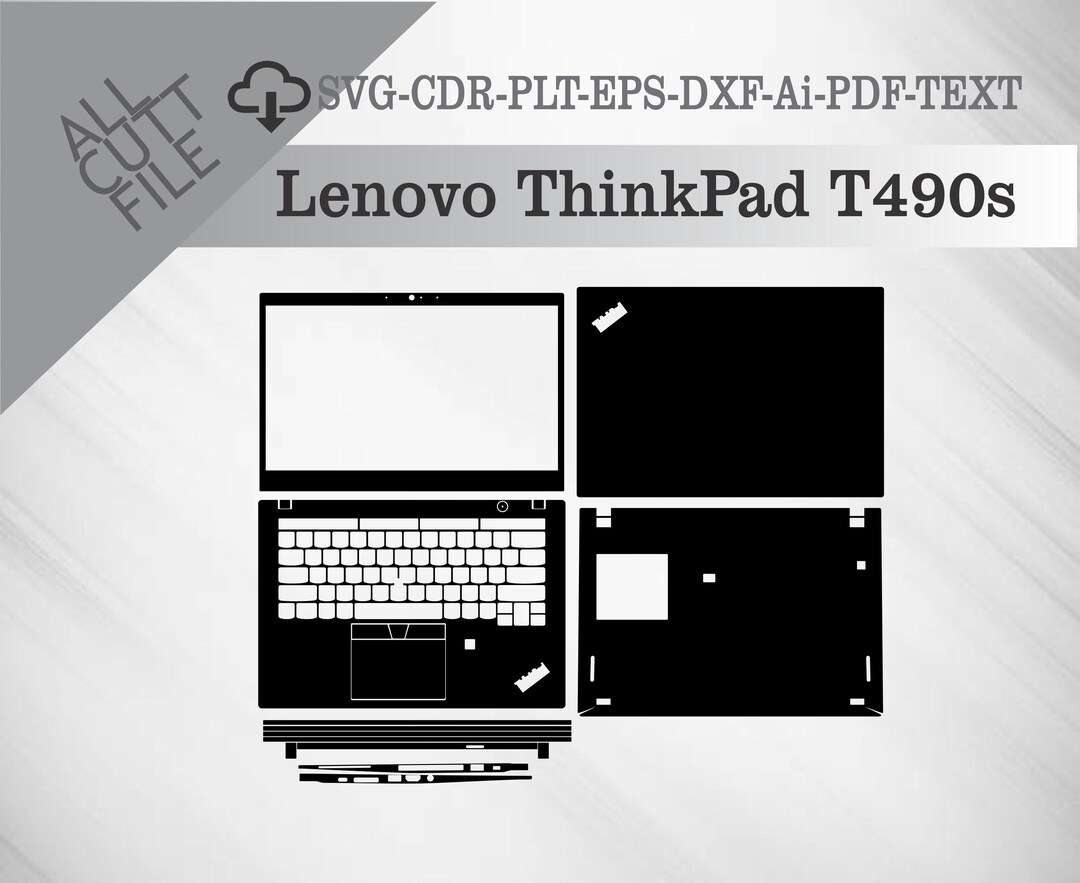 Thinkpad Vector Lenovo Thinkpad T490s Skin Vector Templete File Skin Die Cut Layout - Etsy