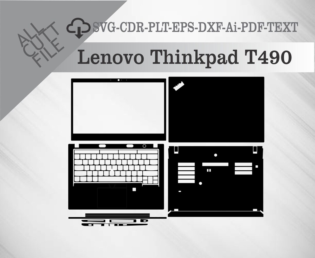 Thinkpad Vector Lenovo Thinkpad T490 Skin Vector Templete File Skin Die Cut Layout - Etsy