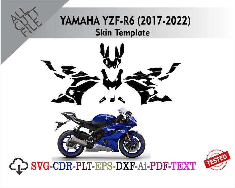 Hypronic R6 Vector YAMAHA YZF-R6 (2017 to 2022) Skin Template Vector - Etsy
