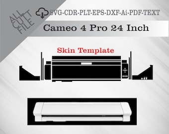 Plantilla vectorial para cameo 4 pro de 24 pulgadas, diseño de troquelado